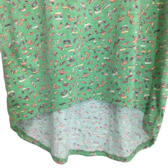 NWT LuLaRoe Irma Oversized Flowy T-Shirt Top Letters And Numbers Print Size XXS - Picture 11 of 12